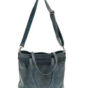 Zip tote handbag